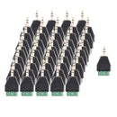 5 Pieces 3 Pole 3.5mm Stereo Male To 3 Pin Female