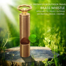 Loudest Brass Whistle Emergency Whistle Outdoor Survive With Key-Chain X6K3
