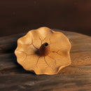 1pc Incense Stick Holder Burner Handmade Carved Bamboo Ash Catcher 6.5cm