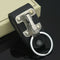 Leather Detachable Belt Buckle Clip Chain Keychain Key Ring Holder Stainless US.