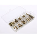 50 Pieces Bullet Shape Brass Fishing Tackle Box Set Fishing Lures Kit