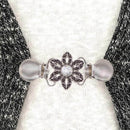 European and American Clothing Classic White Crystal Inlaid Clothing Clip C E5C2