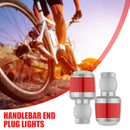 1 Pair LED Bicycle End Plug Turn Signal Lights Bike Handlebar End Cap Blinkers
