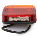 2pcs Waterproof 8 LED Trailer Light Rear Tail Lamp 12V DC Car Truck Boat Caravan