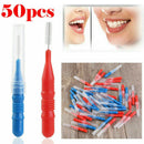 50x Interdental Brushes Size Wire 2.5mm / 3mm For Teeth Cleani%!
