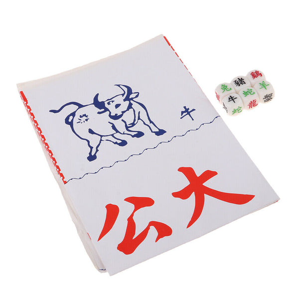 6 Pieces Chinese Zodiac Astrological Dice for Constellation Divination Game