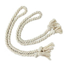 2pcs Cotton Hemp Knitted Curtains Tied Rope Braided Curtains Buckle Strap