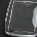 50x Clear Acrylic Plastic Blank Keyrings Insert Passport Photo Keychain Key Y4S4