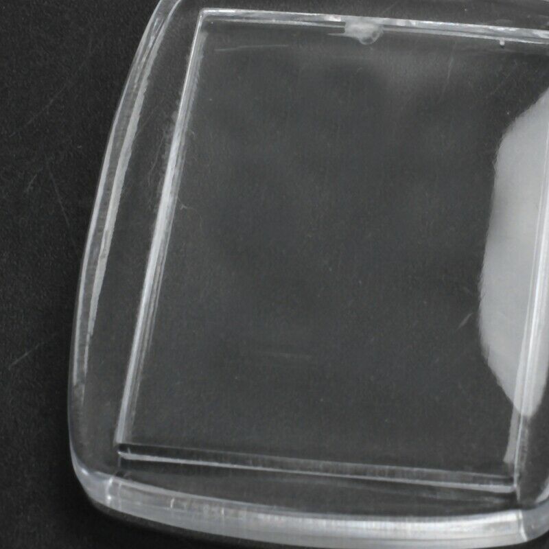 50x Clear Acrylic Plastic Blank Keyrings Insert Passport Photo Keychain Key Y4S4