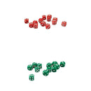 Set of 100 Acrylic D6 12mm Dice for RPG MTG Board Game Accessories Red&Green