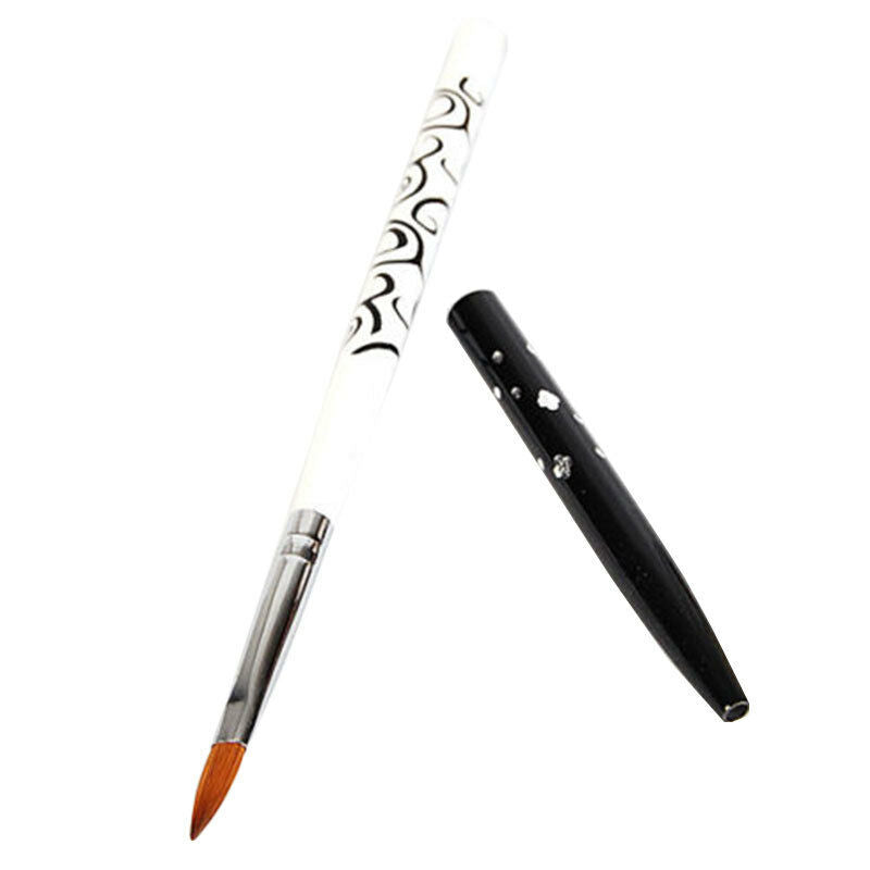 No. 6 Detachable Nail Art Acrylic Faux Kolinsky Sable Brush Painting Pen Tools