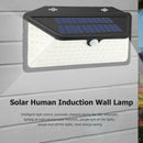3 Modes Trilaterally Lighting LED Solar Wall Lamp Waterproof Body Induction