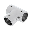 Boat Yacht Handrail Fitting 1" 25mm Tee - 316 Grade Stainless Steel
