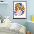 5D DIY Special Shaped Diamond Painting Fox Pattern Cross Stitch Wall Decoration