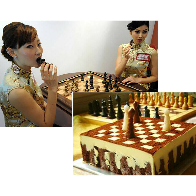 12pcs/set International Chess King Queen Knight Rook Pawn Bishop Fondant Molds