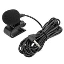 Mini 3.5mm Wired External Auto Microphone Mic For Car DVD Radio Stereo Player