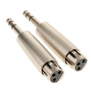 6.35mm 1/4 Inch Mono Male Plug to 3 Pin XLR Female Jack Stereo Audio Microphone