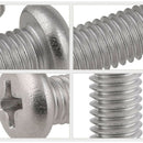 M3 x 10mm 304 Stainless Steel Phillips Pan Head Screws Bolt 60pcs