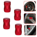 4X Red Auto Car Tyre Rim Valve Wheel Stem Air Port Dust Caps Cover Accessory HOT