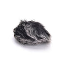 Black Fur Windscreen Windshield Wind Muff for Lapel Lavalier Microphone LJ