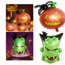 5 Pieces Pumpkin Monster Aluminum Film Balloon Halloween Party Decor 51x65cm