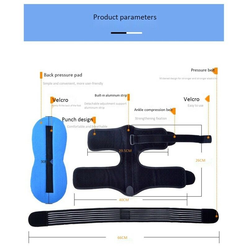 Adjustable Plantar Fasciitis Night Splint Foot Drop Orthotic Brace, Effecti R3Q5