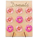 Wooden Donut Wall Candy Stand Table Holder Home Party Decor Wedding SupplyT AS3C