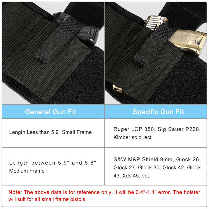 Concealed Carry Ankle Leg Holster for Glock 17 19 22 23 Ruger Lcp Sig 9mm Gun