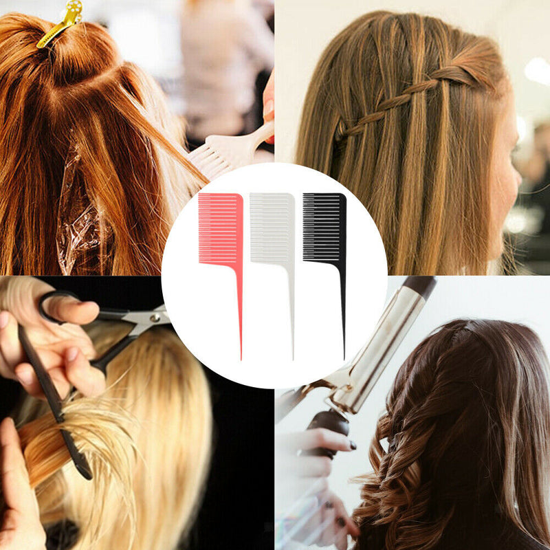 3x Hairdressing Comb to Highlight Professional Tissue