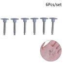 6x Dental Lab Product Dental Care Polishing Prophy Brush White Nylon FLat Type3c