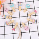 10pcs Wooden Clip Wedding Fashion Wood Clip Cute Photo Wall Clip BX