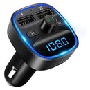 T25S Car FM Transmitter Bluetooth Hand Free MP3 Player Dual QC3.0 USB Charger