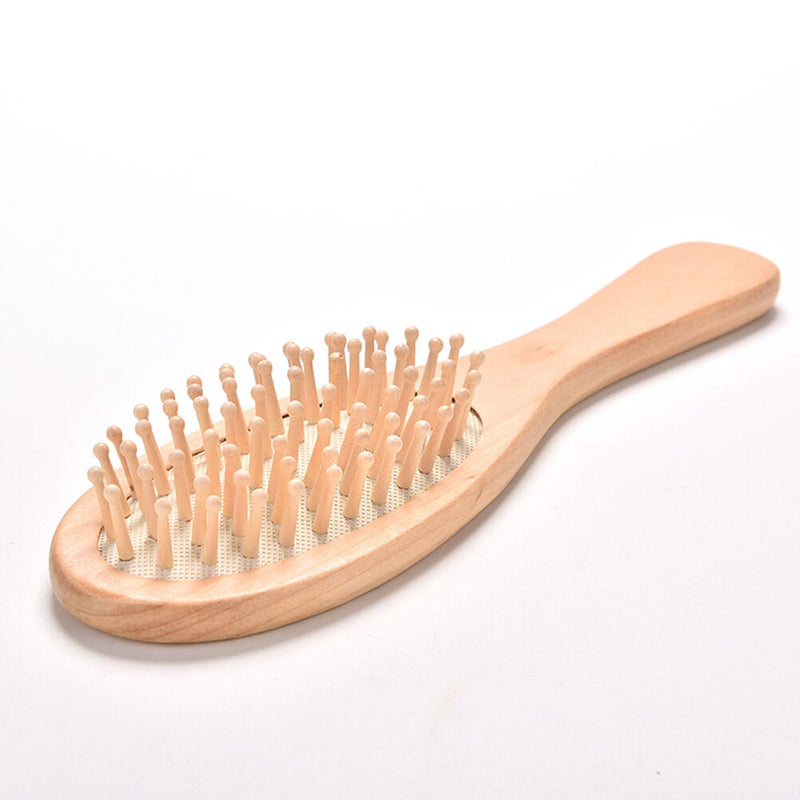 Paddle Hair Care Brush Wooden Massage Comb Scalp Stress Release Beauty Tool B Pf
