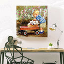 Little Boy Car Diamond Painting 5D DIY Full Round Drill Handmade Mosaic Art