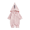 Star Dinosaur Rompers Autumn Baby Kids Cotton Hoodies Jumpsuit (Pink 9-12M)