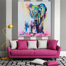 20x20cm Canvas Decorative Wall Art Painting Picture Elephant Print No Framed