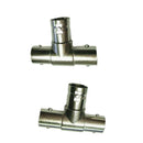 5PCS BNC Male Plug to 2 BNC Female Jack Coax Cable Video Adapter Connector