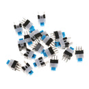 10PCS 7 x 7mm PCB Tact Tactile Push Button Switch Self Lock 6 Pin DIP 3C