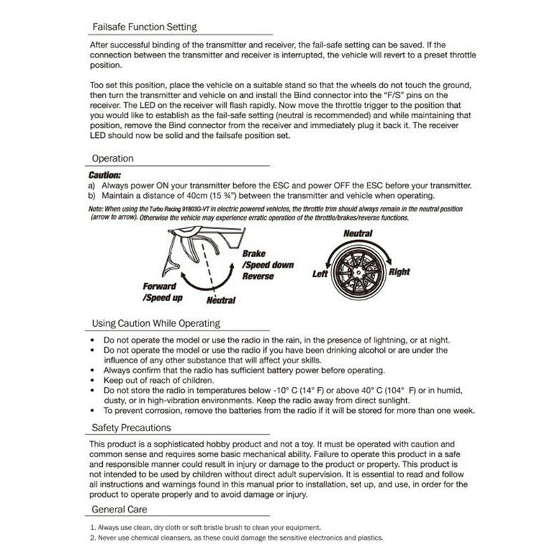 RC Parts 3CH 2.4G Radio Remote Control Transimitter with Receiver for RC Car /