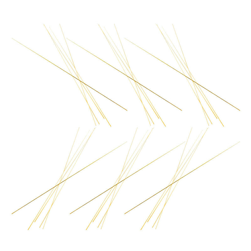 30 Pcs Solid Round Brass Rods Bar Stock Assorted Lot for DIY 300mmx1mm