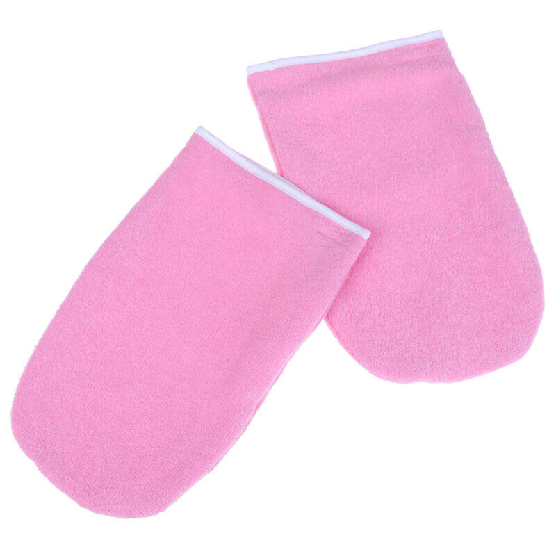 1 Pair Wax Warmer Protection Paraffin Hand Gloves Heater SPA Cotton Mitte3C
