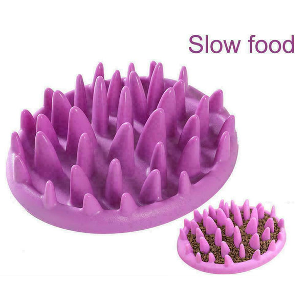 Gulping Feeders Bowls Catch Interactive Hard Silicone New Kitten Food Slow X4G5