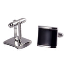 1 Pair Black Stainless Steel Men Wedding Party Gifts Shirt Cuff Links Cuffli TE