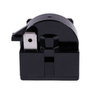22 Ohm Resistance 3 Pin Terminals Refrigerator PTC Starter Relay Black G5X6