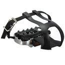 2 x Alu bicycle mountain bike loop pedal pedal hook with basket strap + ped