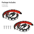 2 Pcs Red Green Navigation 9Led Marine Bow Boat Car 12V Yacht Pontoon Brigh