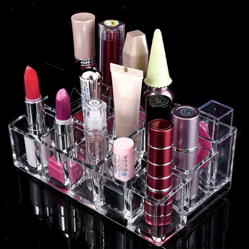 Cosmetics Organizer Makeup Lipstick Holder Acrylic Case Box Display Clear
