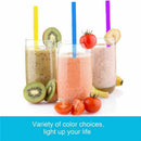 Reusable 6pcs/lot Drinking Straw Food Grade Silicone + 2 Cleaner Brush Set