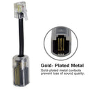 Telephone Cord Detangler, 2 Pack Black Coiled Telephone Handset Cord / 1.1