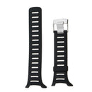 Rubber Wristwatch Bands for SUUNTO T1 T1C T3 T3C T3D T4C T4D Black